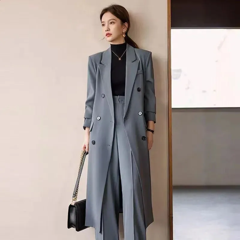 Harajuku Double Breasted Women's Long trench coat