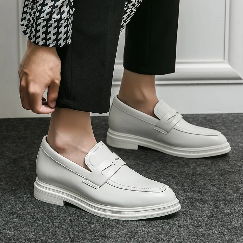 Sole Loafers High Heel Loafers Men Wedding Loafers: Classic