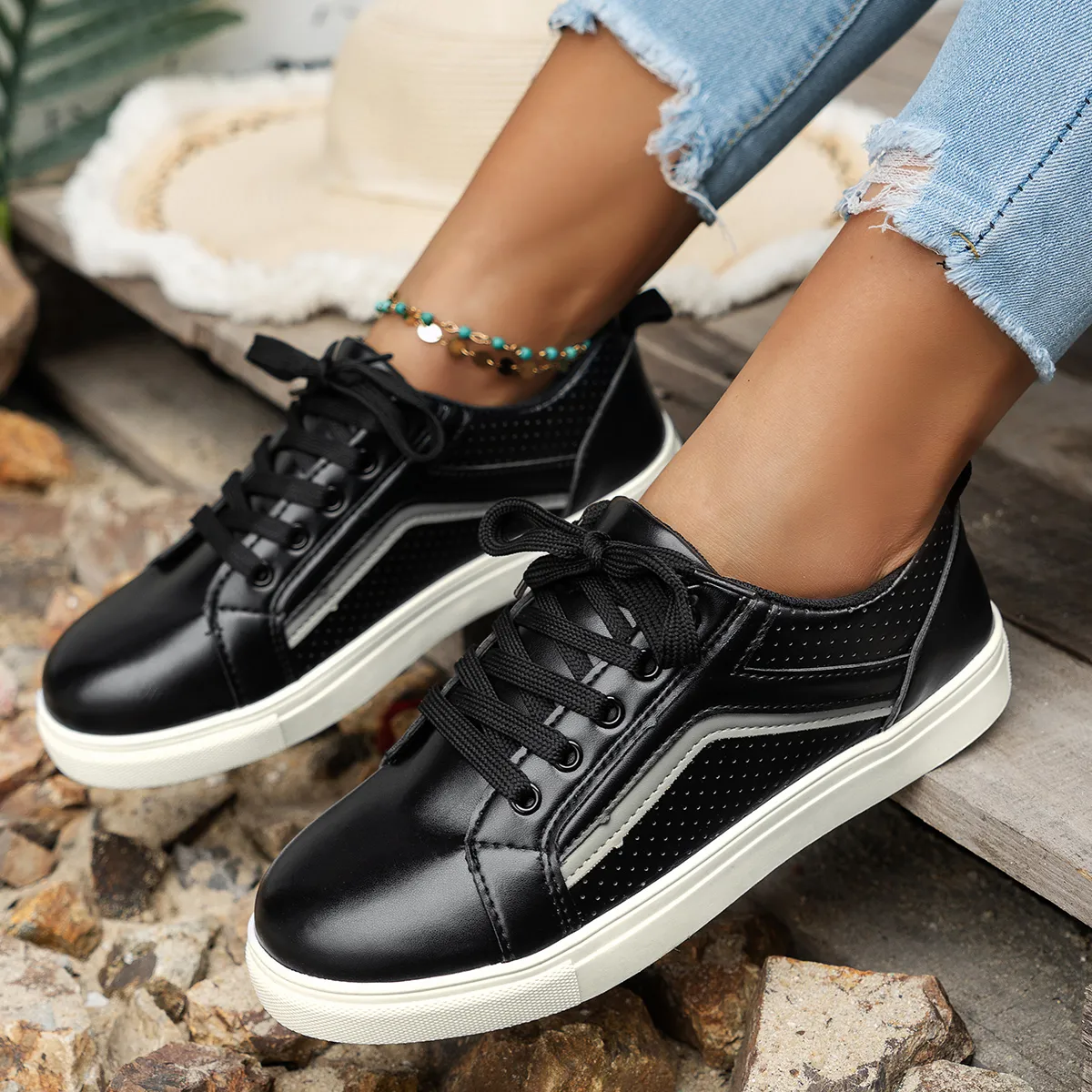 Platform Summer Designer Sneakers For Women Off White Flats