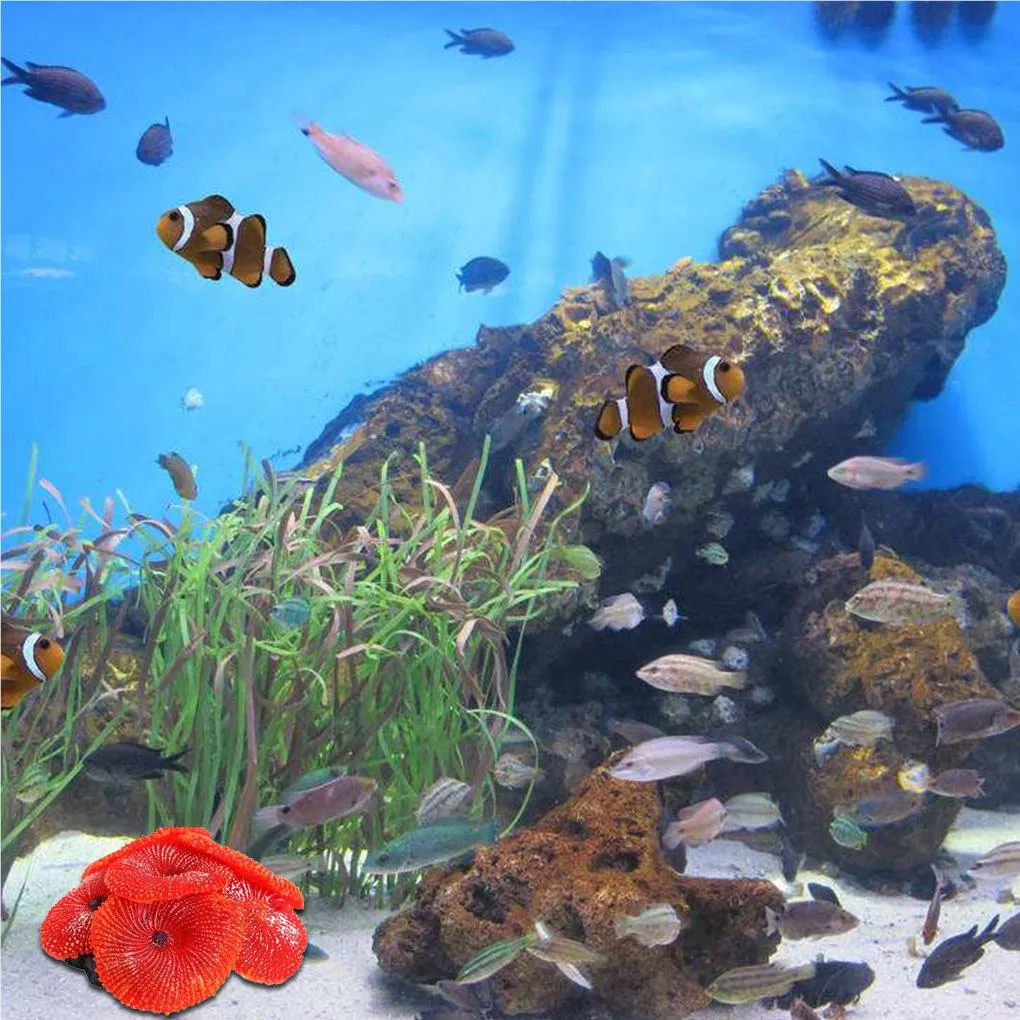 Atificial Aquaium Plants, Simulation Silicone Onament