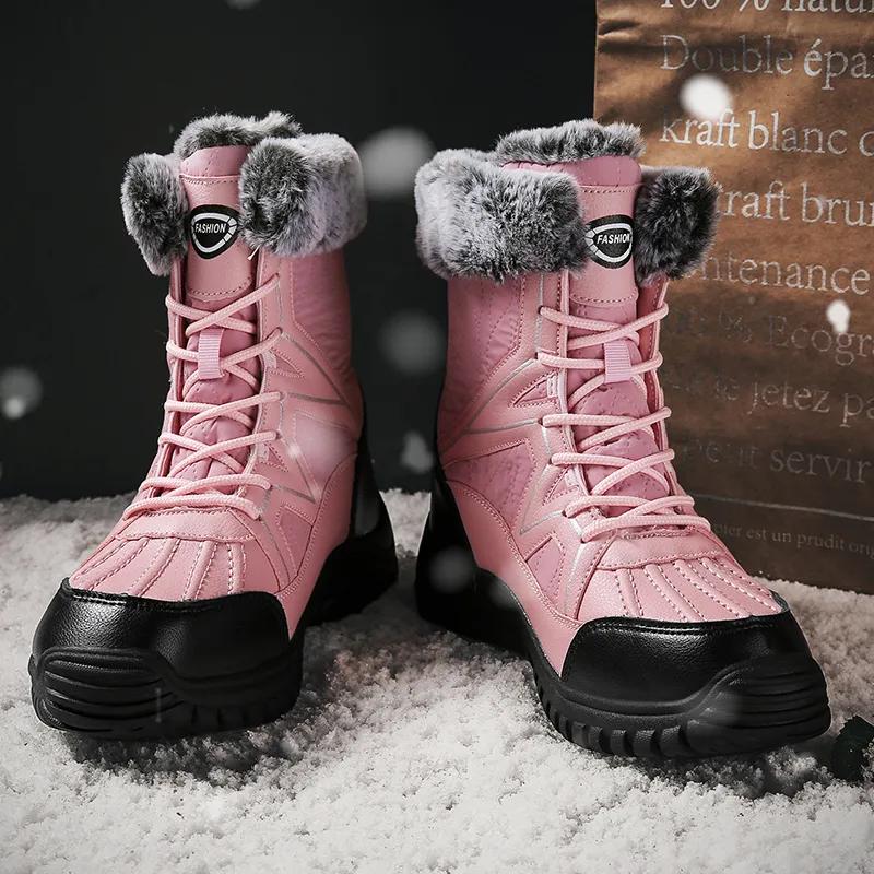 Women's Snow Boots - Mid-Calf Winter Boots With Faux Fur Lining, Anti-Slip Rubber Sole, Waterproof & Warm For Walking