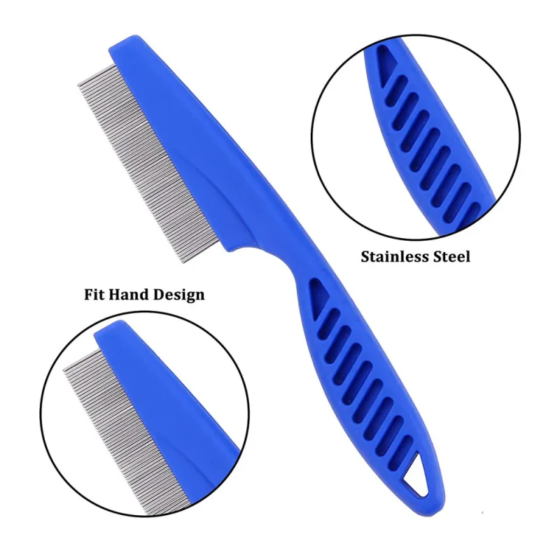 Image result for Home Pet Flea Comb For Cats And Dogs Stainless Steel Tick And Flea Hair ...