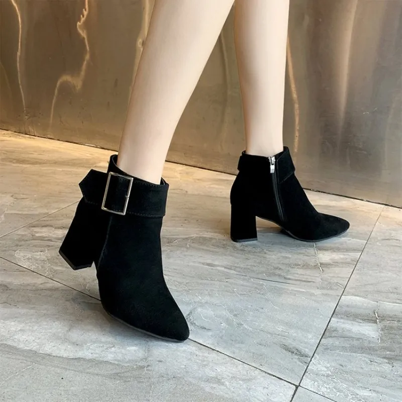 Luxury Pointed Toe Suede Ankle Boots Women For Women Chic And Elegant Sneakers For Office And Casual Wear MotherLX241018 From Factory Succe Bulk 33.52 DHgate.Com