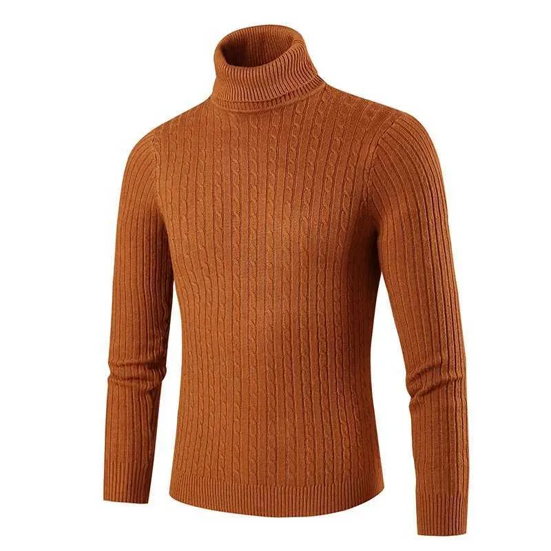 Mens Knitted Ribbed Slim Fit High Neck Sweater Men Solid Casual Long Sleeve Turtleneck Pullover With Thermal Technology Z240831 From Yyds 222store 3.01 DHgate.Com