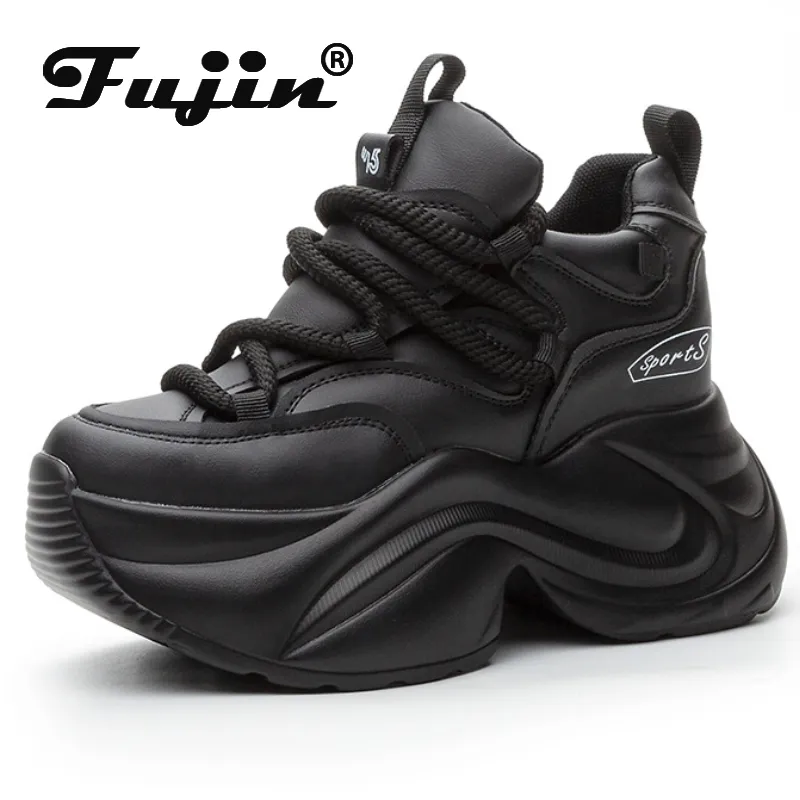 Women's Genuine Leather Platform Wedge Sneakers Chunky, Breathable,  Summer/Spring/Autumn - Main Image