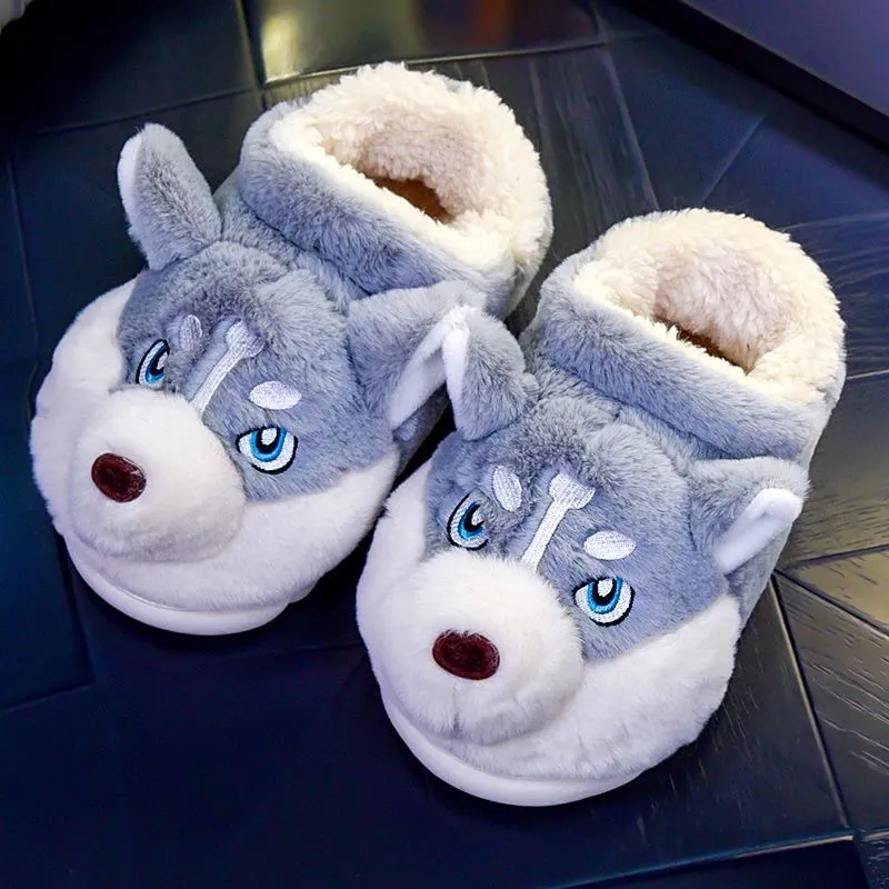 CEINOM Cute Cartoon Dog Slippers - Kawaii House Slippers For Women & Men, Non-Slip Indoor Slippers