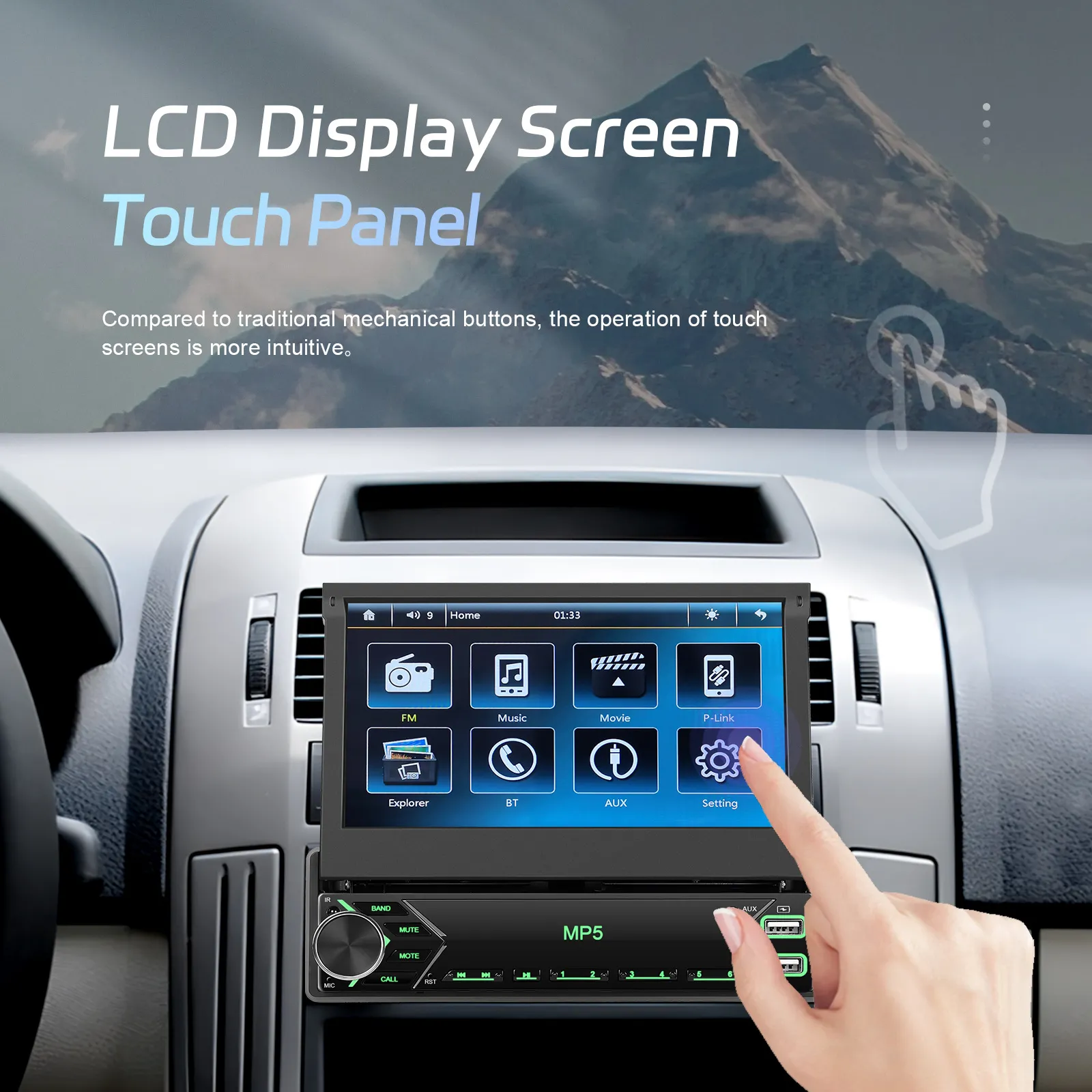 7.0 Inch MP5 FM Radio Car Player Universal 1 Din From Che9999
