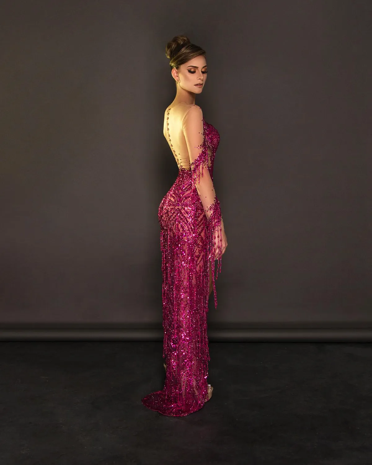 off-the-shoulder long sleeves mermaid sweep train prom dresses Trumpet/Mermaid Off the Shoulder Sweep Train Jersey Prom Dresses With –  Glorile