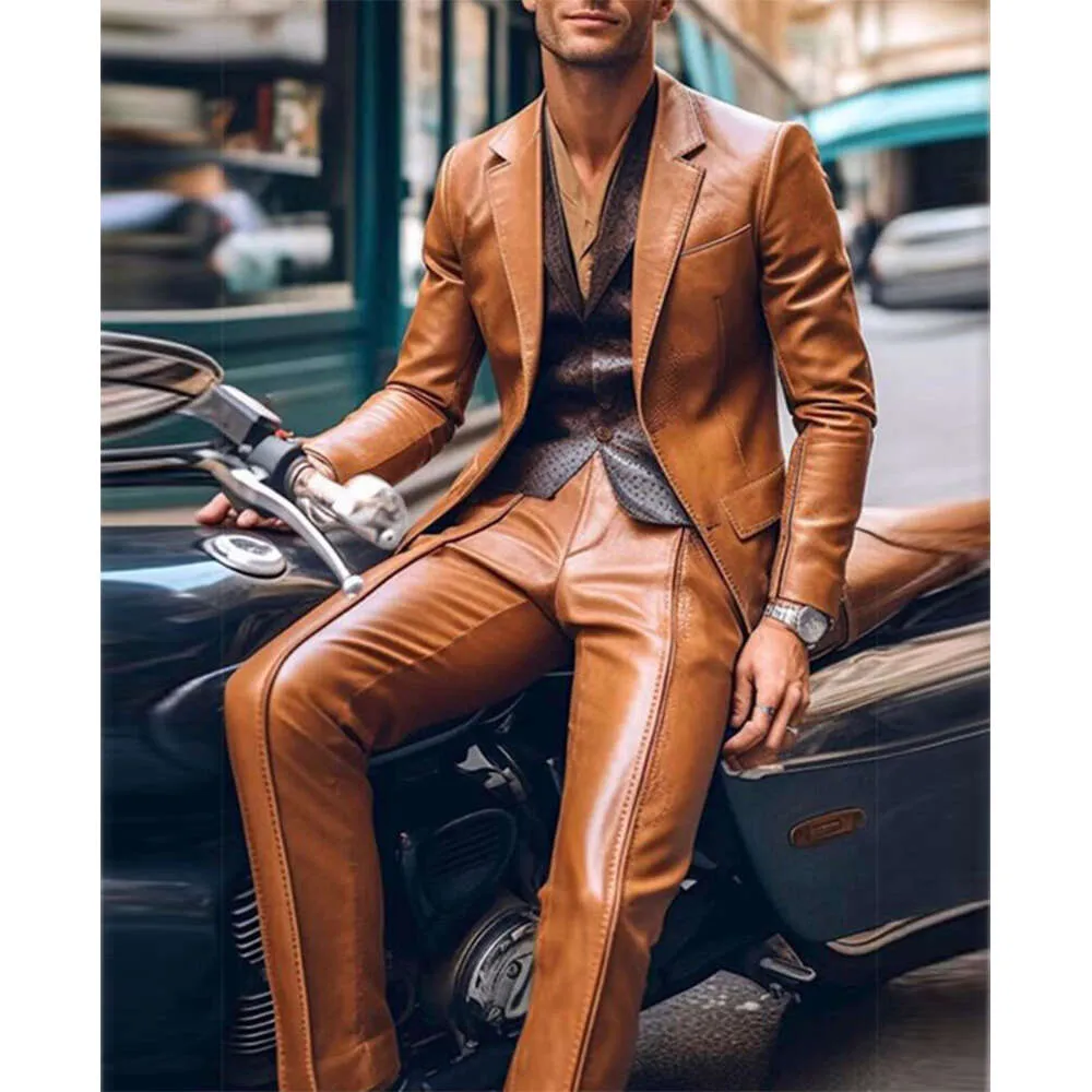 All leather suit outlet