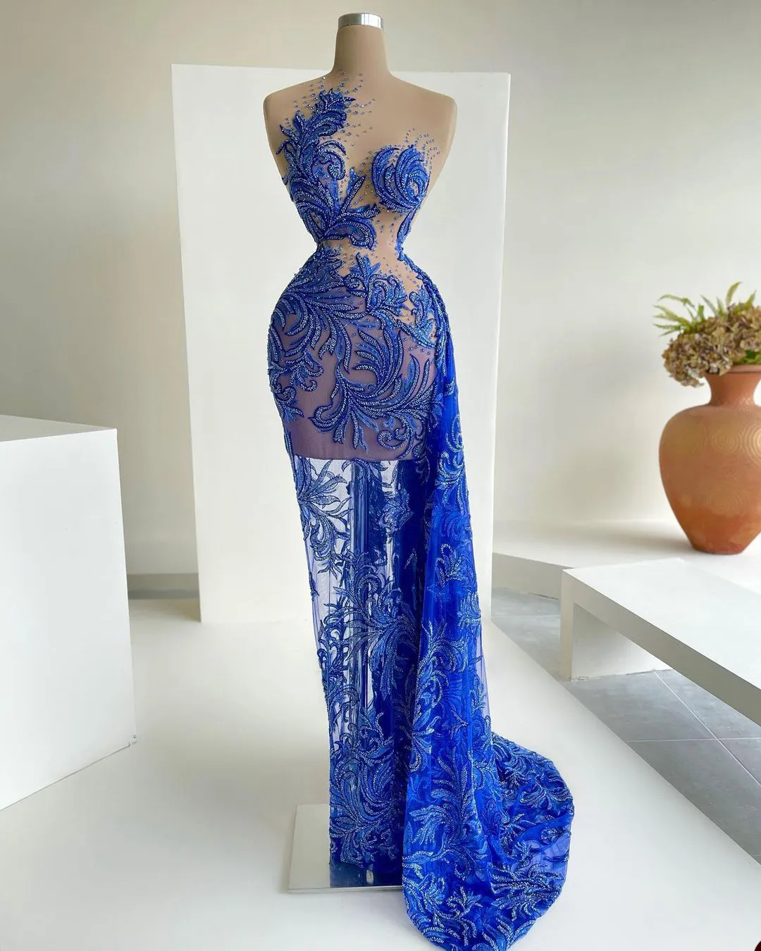 white christmas dresses Ply' See-Through Long Dress – Psylo