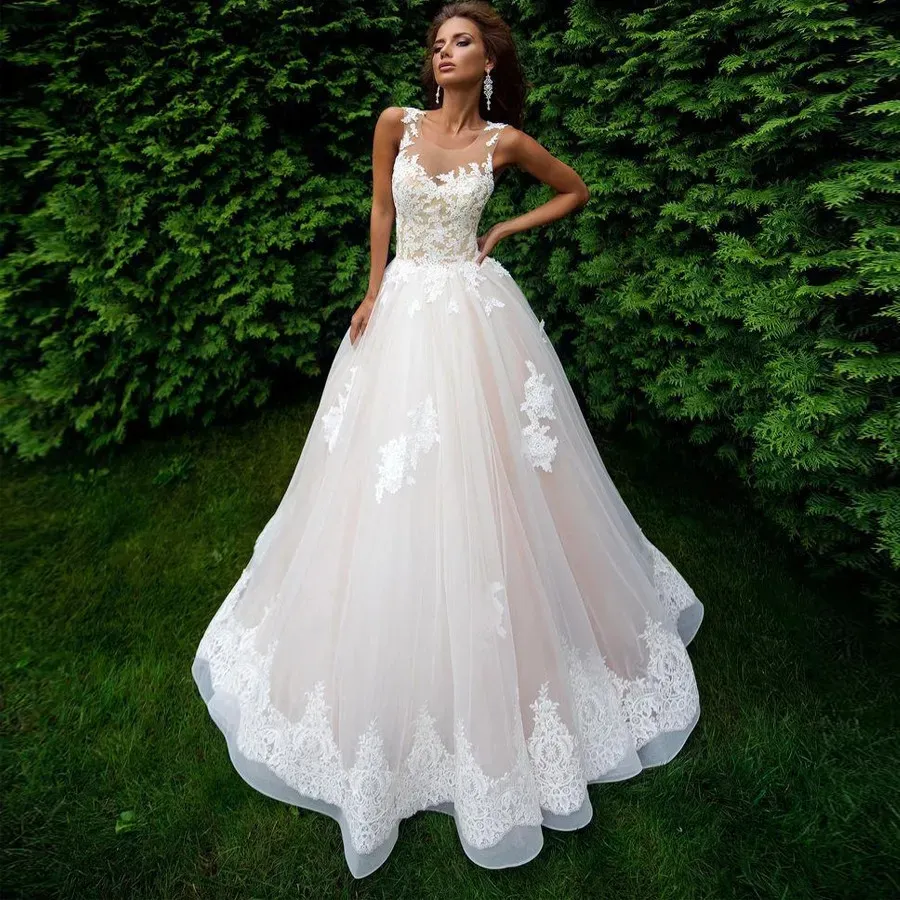 Champagne Bridal Gowns And Ivory Sheer Wedding... From Sellonbest, $225.46 