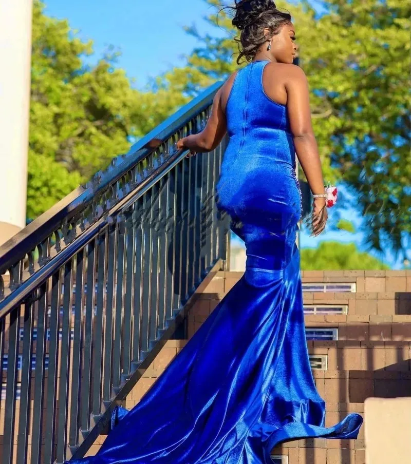 chinese dress ladies Custom Made Sweethearet Neck Mermaid Royal Blue Prom Dresses, Mermaid –  jbydress