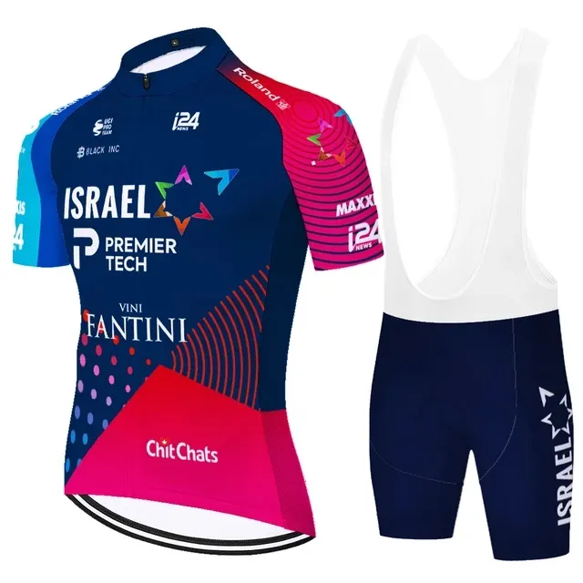 2025 TEAM ISRAEL Cycling Clothing Bike Jersey Ropa Quick Dry Mens