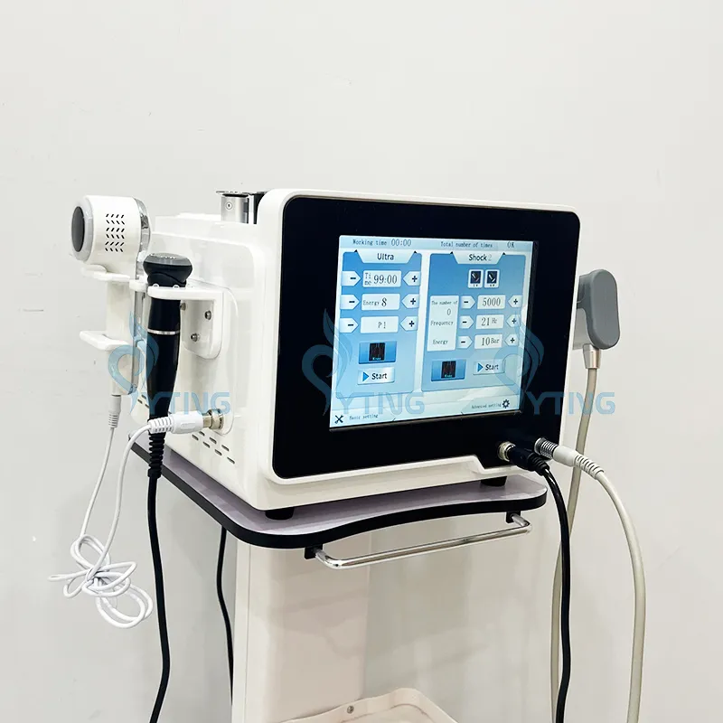 10 Bar Shock Wave Therapy ED Treatment Physiotherapy Back Pain Relief Machine 3 in 1 Cold Hammer Ultrasound