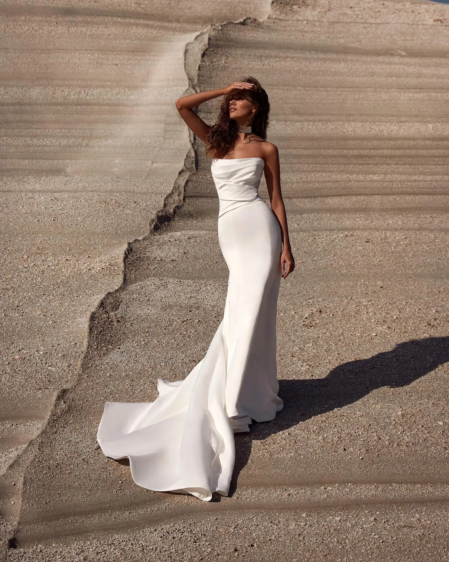 DHgate.com:Milla Nova Strapless Mermaid Satin Wedding Dress DHgate.com:Milla Nova Strapless Mermaid Satin Wedding Dress