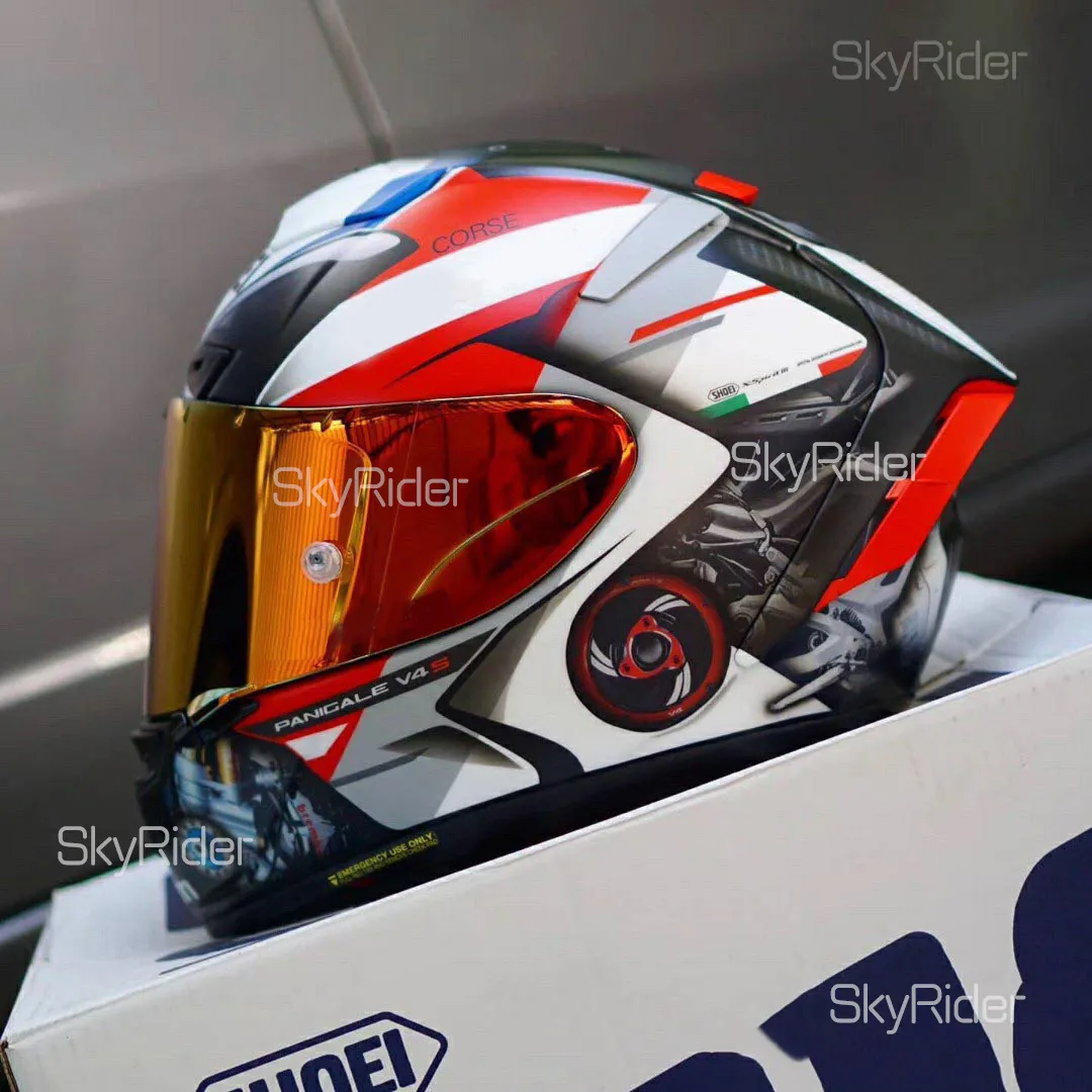 新品 SHOEI X-14 Ducati Panigale V4 L Shoei X14 X Fourteen Full Face Motorcycle Best Motorcycle