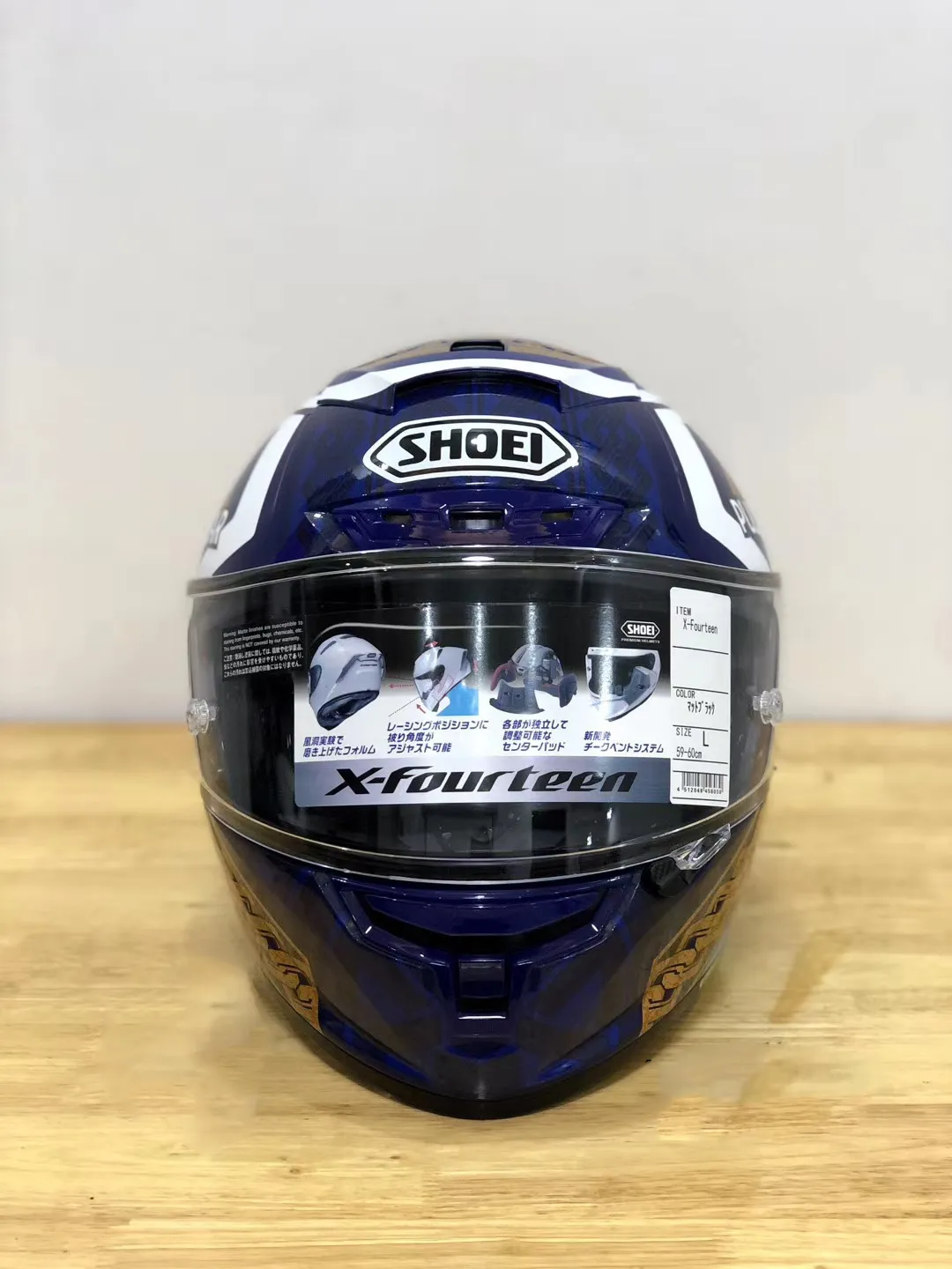X Fourteen Motorcycle Helmet Anti Fog Visor, Full Face