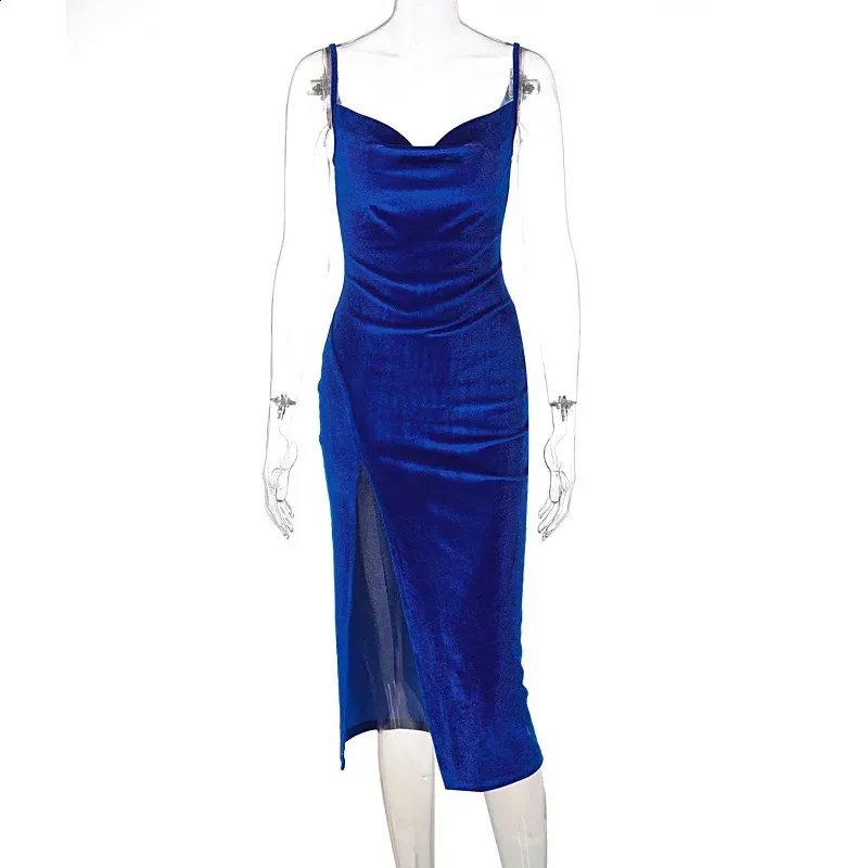 iridescent velvet blue dress Issa Blue Lace Velvet Maxi Dress | Ready-To-Ship main image 1