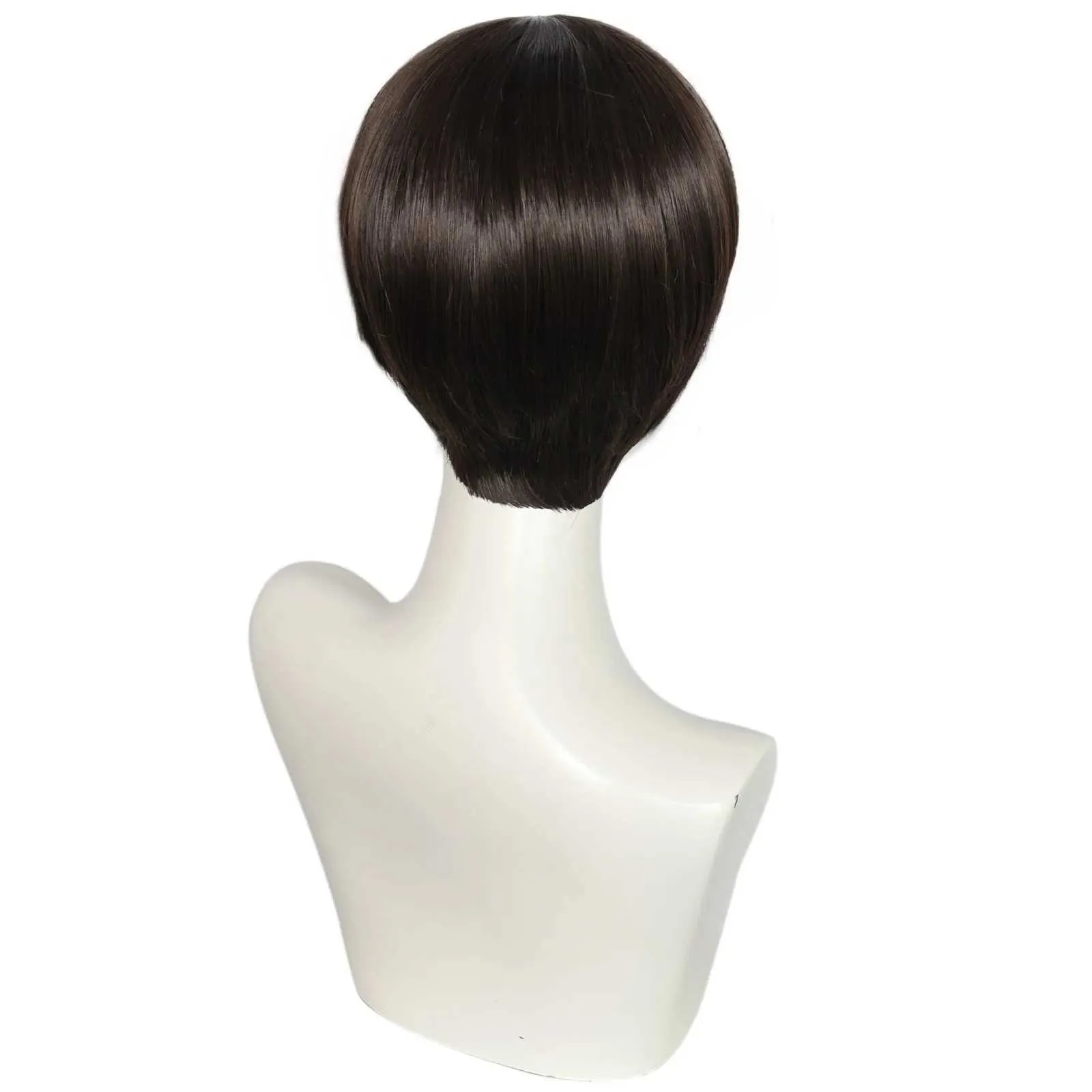 DHgate Short Brown Synthetic Lace Wig for Mens 1960s Cosplay Costume Hair Products