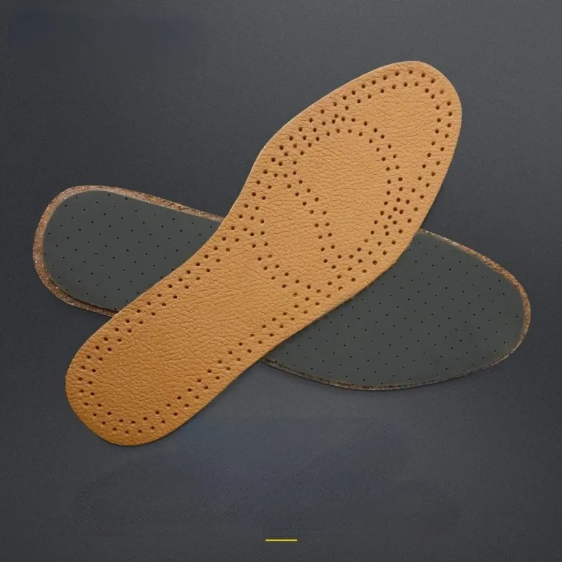 Genuine Cowhide Leather Insoles: Top Layer Thin Soft Shoe Inserts