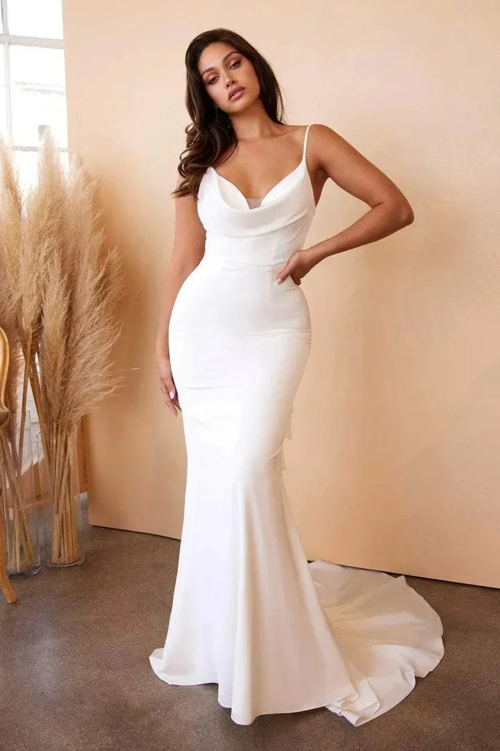Wedding Dresses Mermaid Style: Satin Mermaid Wedding... From Redwhitebliss,  $135.43 | DHgate.Com