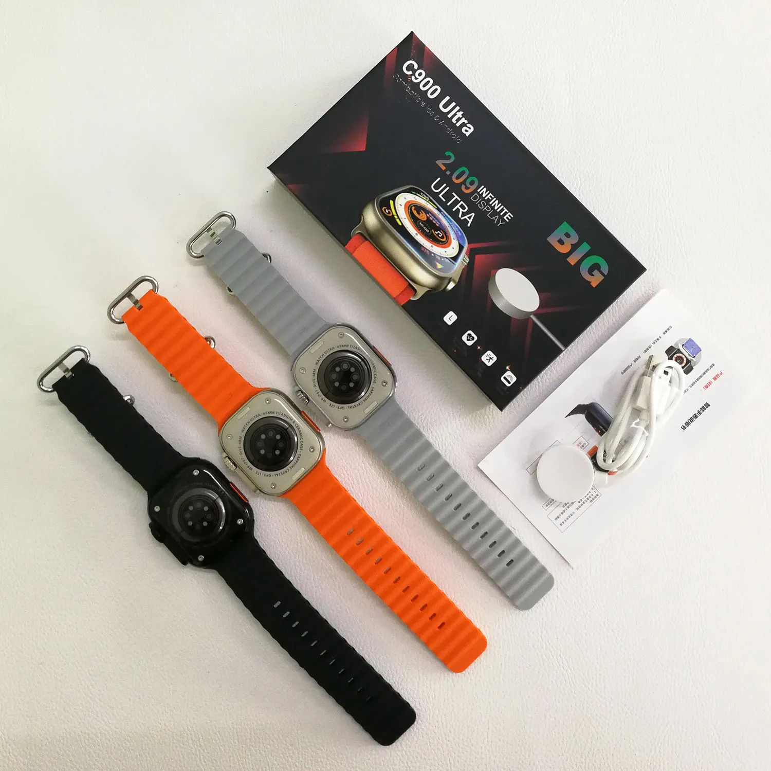 C900 Ultra Smart Watch BT5.0 Pulseira Frequencia Cardiaca Pressao Arterial Oxigenio Carregamento Sem Fio Smartwatch Varios Idiomas Smartwatches Sem Fio De 52 99 DHgate