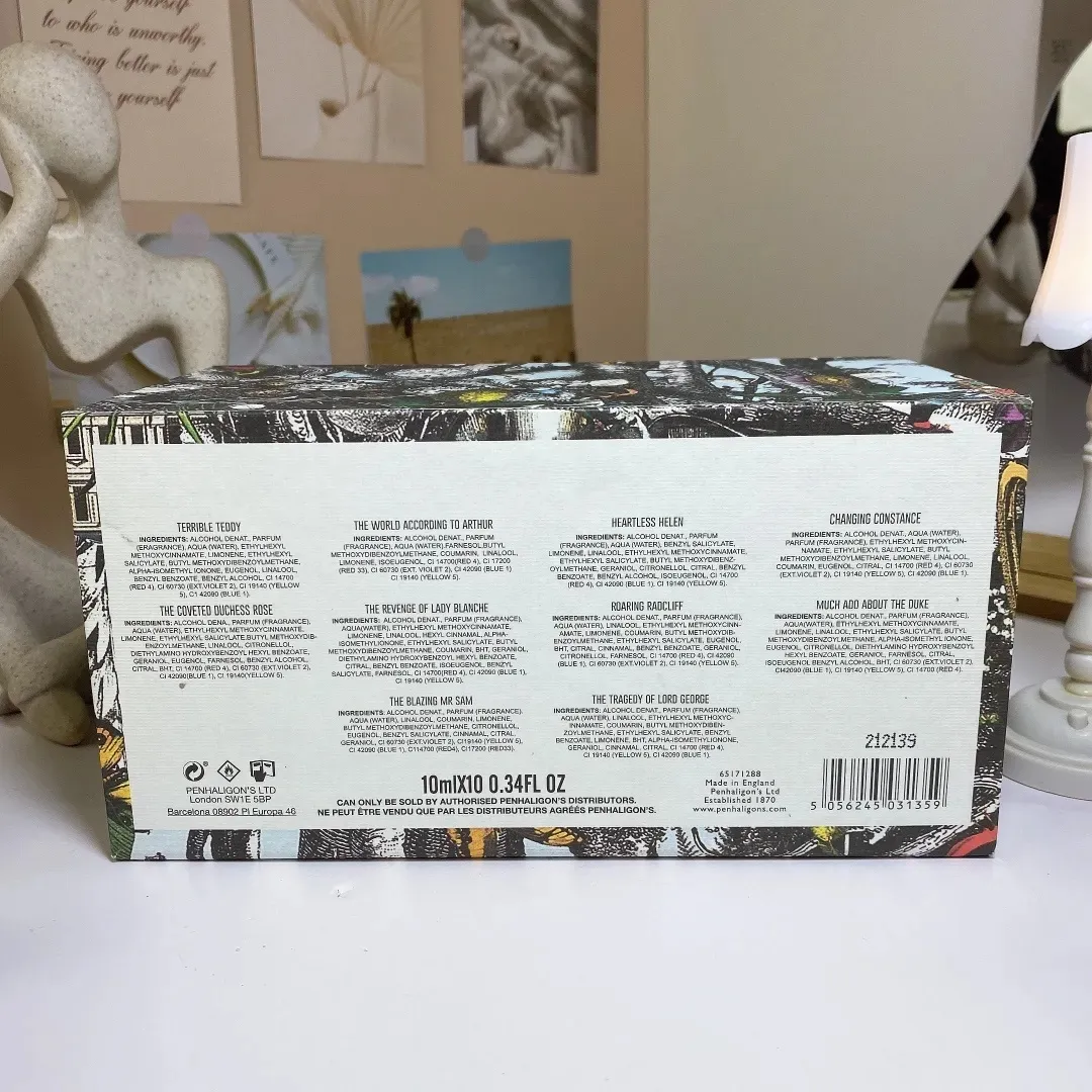 Portraits scent library unisex perfume set 10ml woody eau de