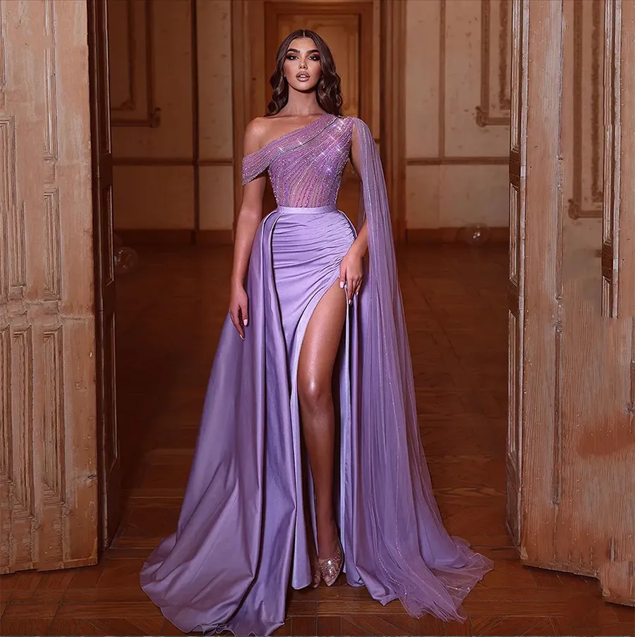 One Shoulder Custom Design Long Prom Dresses, Sequins Mermaid 2020 Prom Dresses One Shoulder Custom Design Long Prom Dresses, Sequins Mermaid 2020 Prom Dresses
