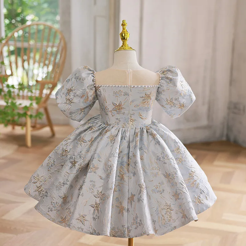 floral dress for birthday party Plus Size Women Elegant Romantic Floral Print Mesh Inlay Knitted New Dress