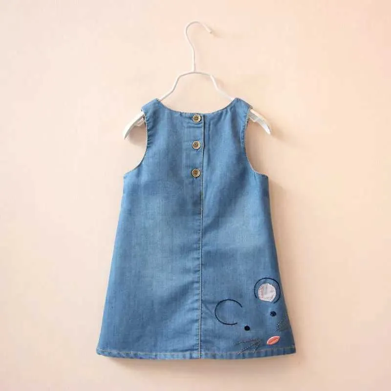 white christmas dresses KIDS - Denim Dress - Toddler/Kids – Urban Chic Boutique main image 0