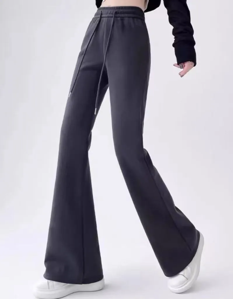 High Waisted Sweatpants With Bell Bottoms Bell-Bottoms For Women