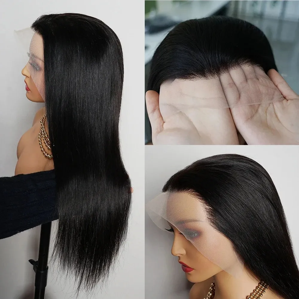 200 Density Brazilian Straight Human Hair Wig Straight Front Lace Front Wigs 13X6 13X4 HD Transparent Ready To Wear For Women From Eyelashes02 14.49 DHgate.Com