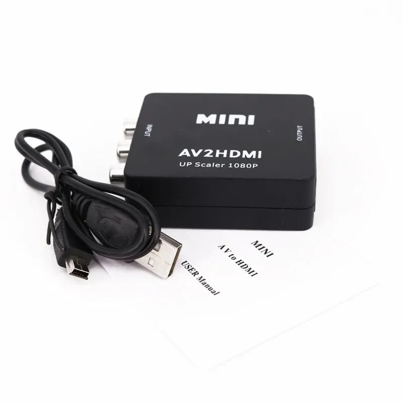 2024 HD 1080p Para HDMI Compativel Para Av RCA CVBS Adaptador Mini Para HDMI2AV Caixa De Converter De Video Para PS3 PC VCR NTSCFor HDMI Para CVBS Adaptador De 11 97 DHgate