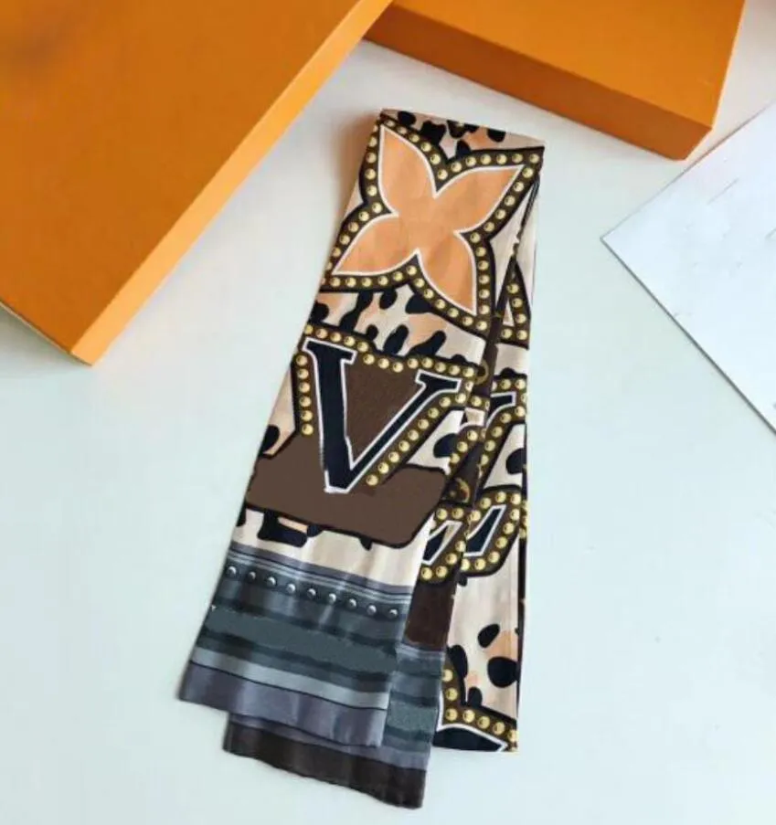 2024 Wholesale fashion brand scarf women letters and men and womenheadbands fashion handbags decorative scarf size 120x8cm