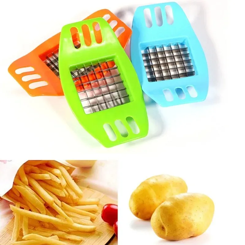 Stainless Steel Potato Chipper French Fries Slicer Chip Cutter Chopper Maker