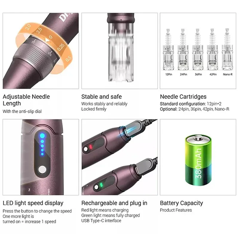 Microneedling Machine Professional Adjustable... From Fantastic_shop ...