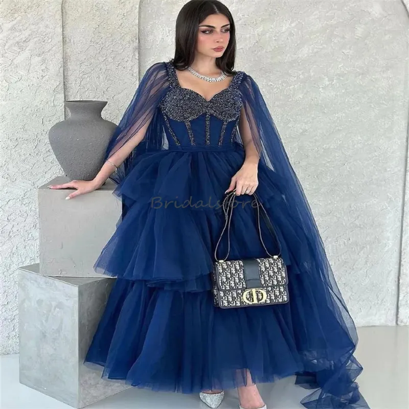 fitted lace wedding dress Light Blue Princess Tulle Maxi Sweetheart Prom Dress 44 main image 0