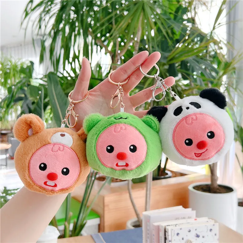 Cute Beaver Plush Keychain - Cartoon Animal Pendant, Soft Stuffed Doll ...