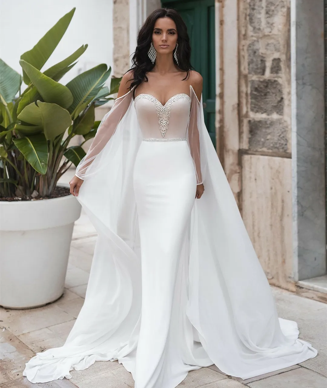 Elegant Mermaid Wedding Dress: Ivory Lace, Beaded Sweetheart Neckline, Long Train - Shop Now! from Dhgate Mermaid Wedding Dresses - price 97.79 Elegant Mermaid Wedding Dress: Ivory Lace, Beaded Sweetheart Neckline, Long Train - Shop Now! from Dhgate Mermaid Wedding Dresses - price 97.79