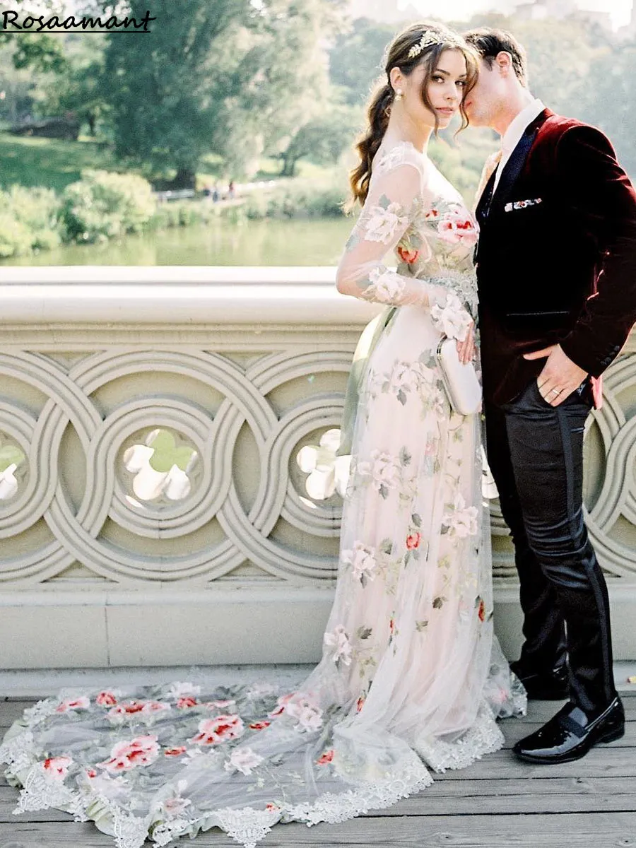 sachin and babi light blue dress Black Flower Embroidered Tea Length Mother of The Bride Dress main image 1