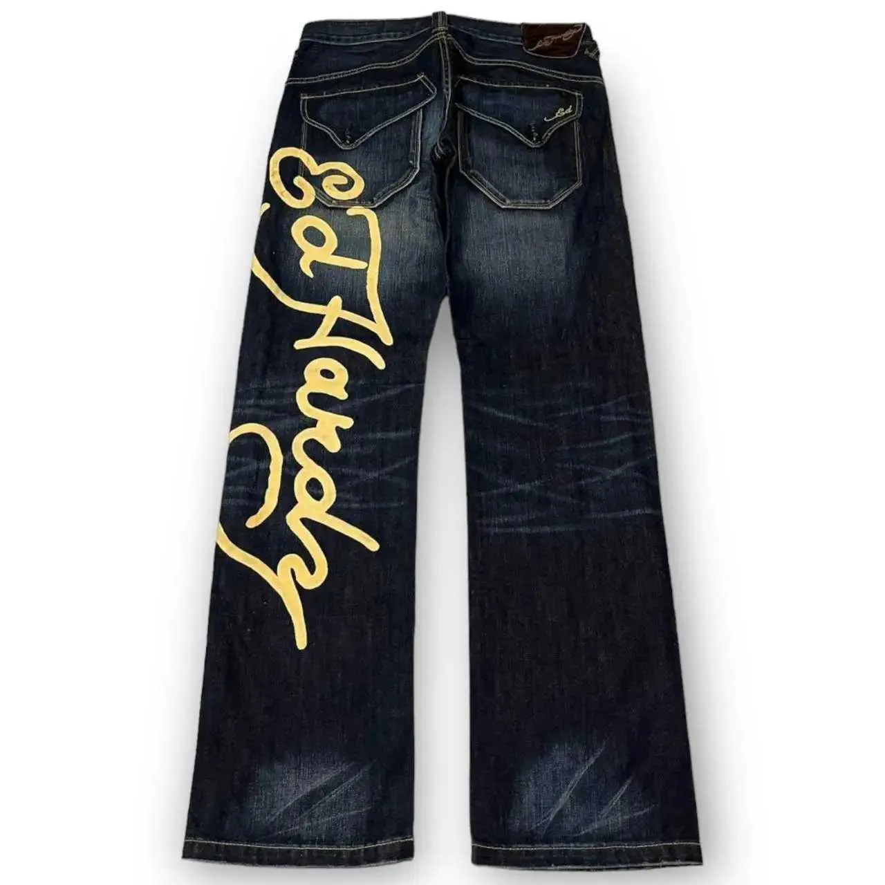 Men's Y2K Low Rise Jeans - Harajuku Gothic Punk Printed Extra Large Pants for Men and Women, 2024 Streetwear Fashion Hip Hop Trousers, Retro Clothing Men's Y2K Low Rise Jeans - Harajuku Gothic Punk Printed Extra Large Pants for Men and Women, 2024 Streetwear Fashion Hip Hop Trousers, Retro Clothing