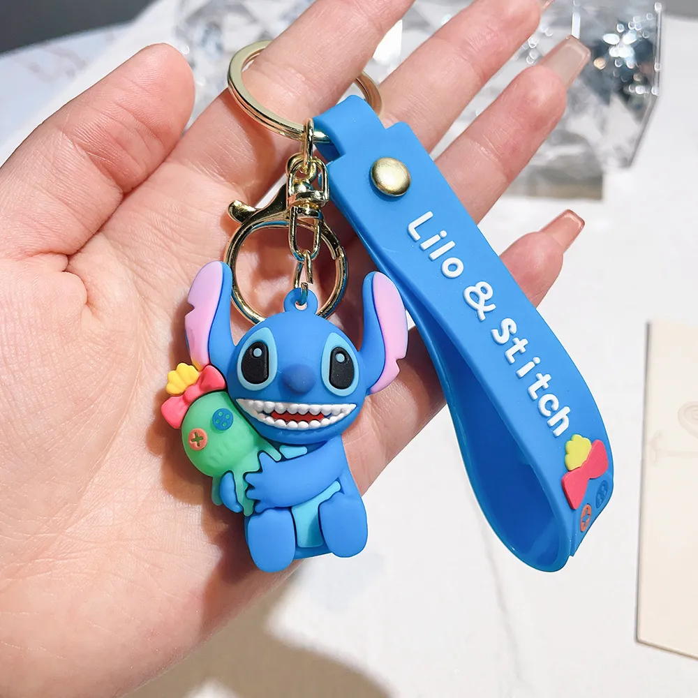 Cute Cartoon Keychain - Movie Character Rubber Key Ring for Backpack ...