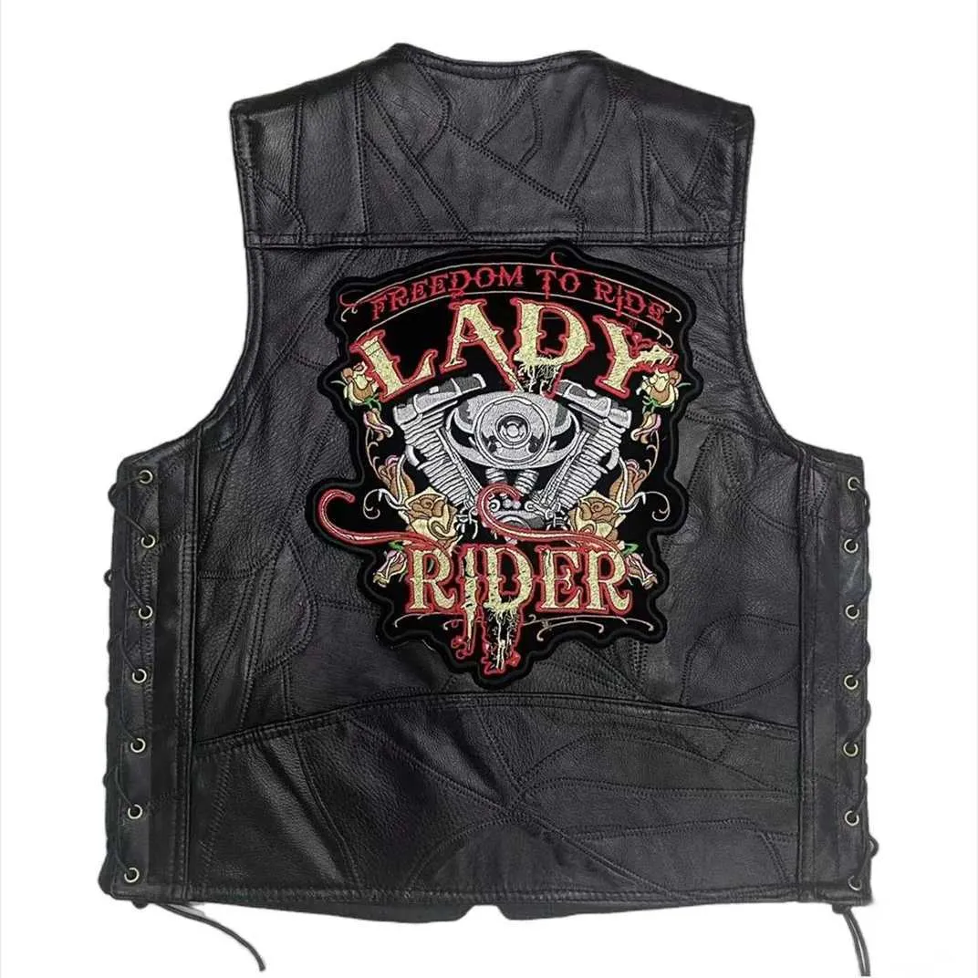 Men's Faux Leather Motorcycle Vest, Skull Embroidery Sleeveless Jacket, Waistcoat, Street Fashion Biker Vests, Punk Veste for Men Men's Faux Leather Motorcycle Vest, Skull Embroidery Sleeveless Jacket, Waistcoat, Street Fashion Biker Vests, Punk Veste for Men