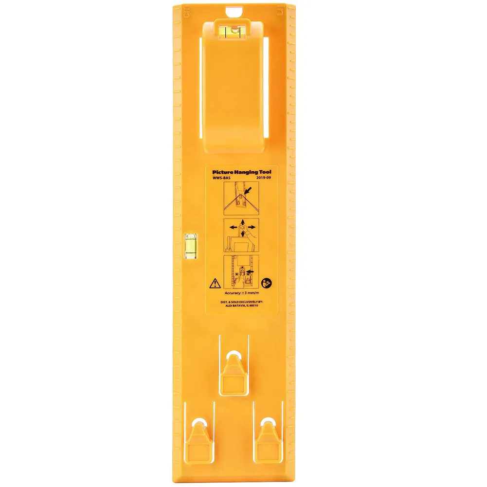 Frameline Ruler Photo Frame Level Ruler With Angle Gauge Picture Frame Hanger Hooks Kit ...