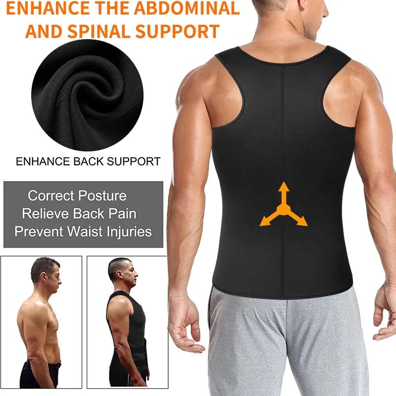 Mens Double Belt Sauna Vest Waist Trainer Body Shaper For Slimming Abdomen Shaping And Fat Burning Sweat Shirt Corset Top Fitness Thermal Suit From Homepro6 13.55 DHgate.Com