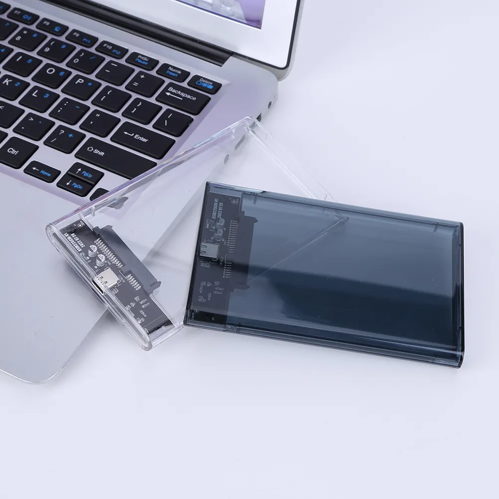 2.5inch External Hard Drive Case SATA To USB3.1 8TB SSD HDD Hard Disk Box USB3.0 To Type-C Plug and Play for Notebook Computer