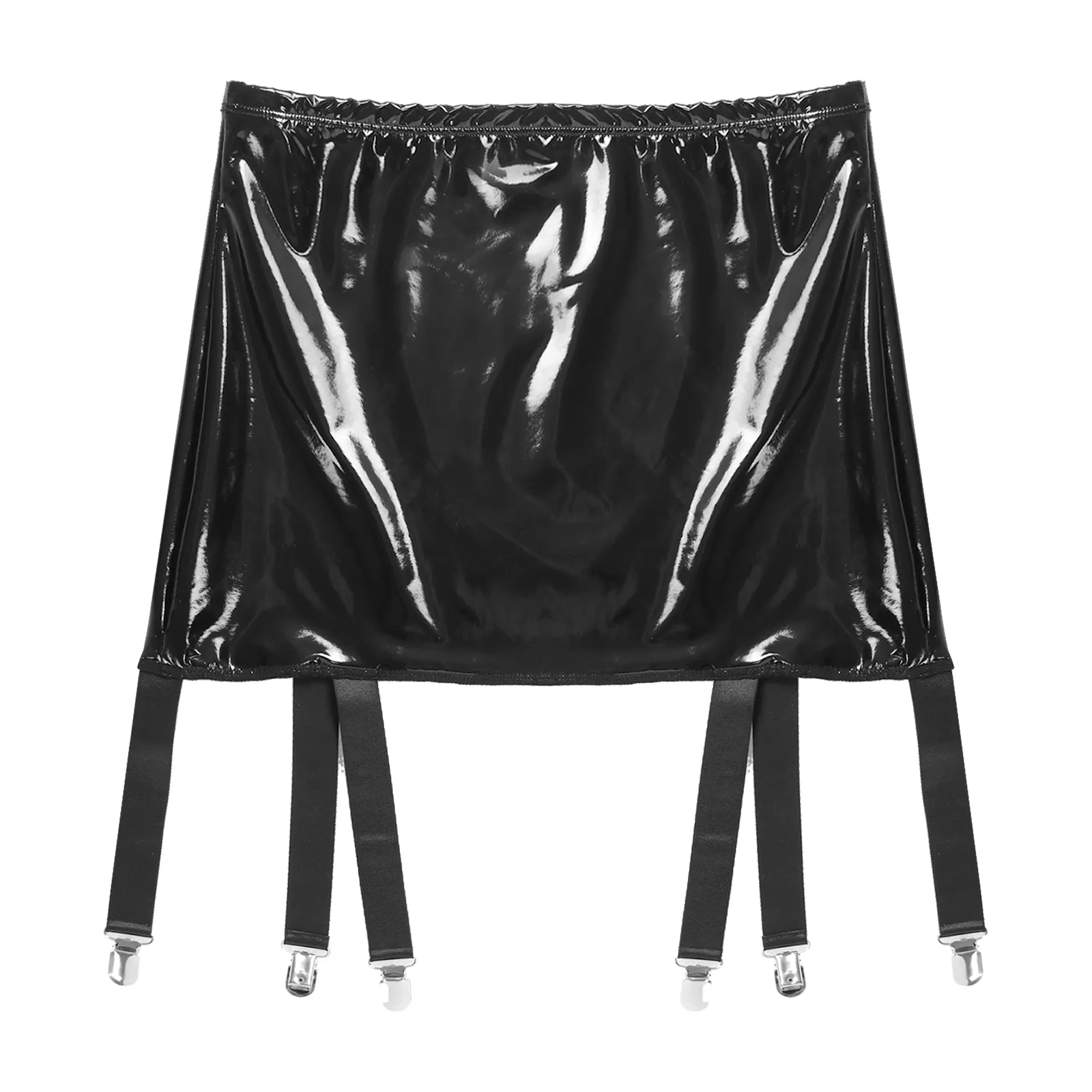 Womens Wetlook Patent Leather Garter Belts High Waist... From Ddmyapr,  $57.84 | DHgate.Com