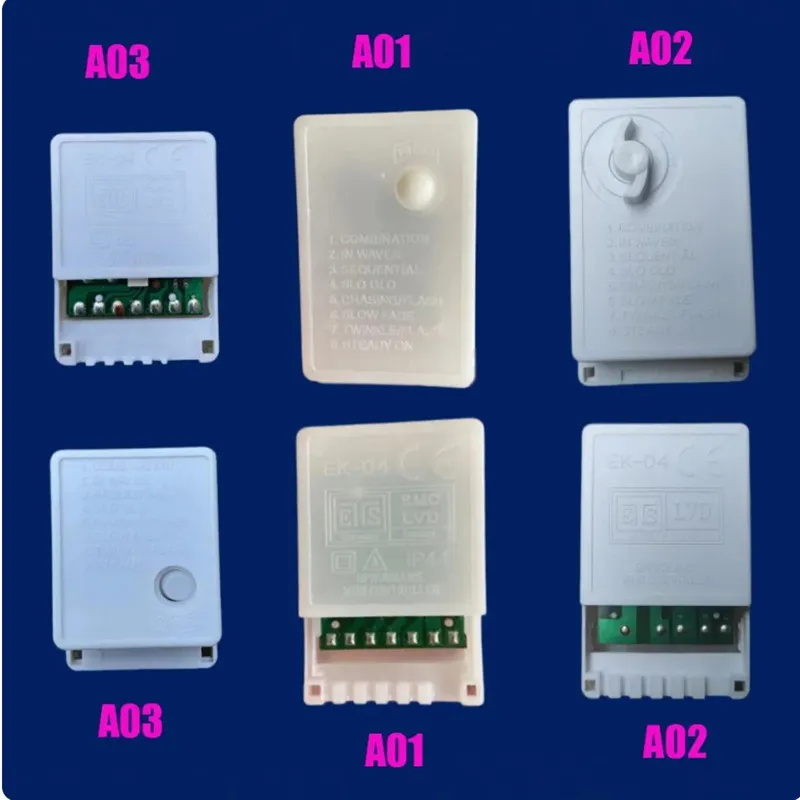 LED Dimmer Controller with 8 Modes Knob Type for Programmable Christmas ...