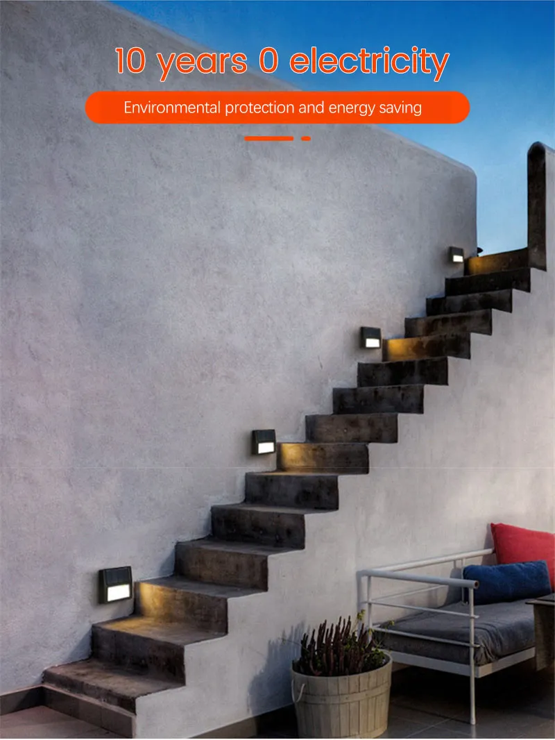 Household Waterproof Stair Railing Lamp 2025 New Solar Step New Lamp ...