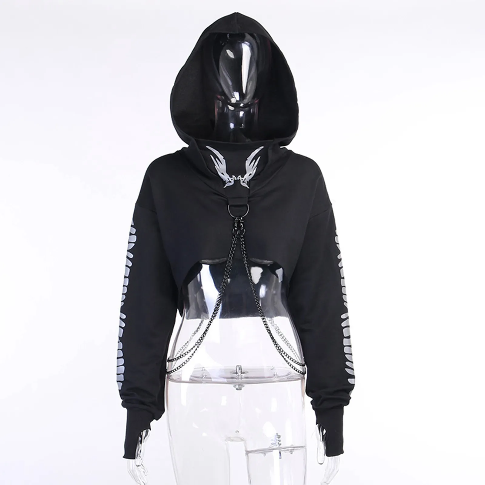 公式サイト - ハイブランドの新作が続々登場 Reflective Gothic Print with hoodie comfrt Women's トップス